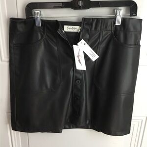 Jessica Simpson Faux Leather skirt.